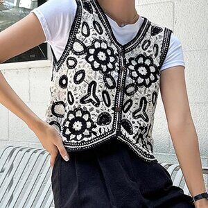 Women's Crochet Knitted Vest Top